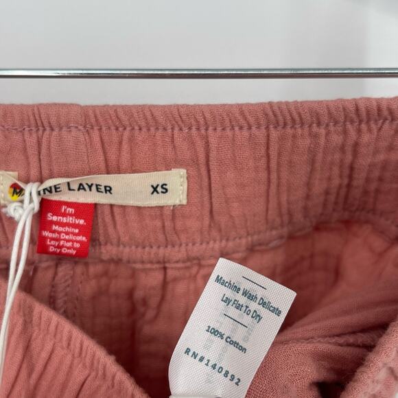 Marine Layer Paula Easy Tapered Pant in Rosette Pink XS NWT - Picture 5 of 8